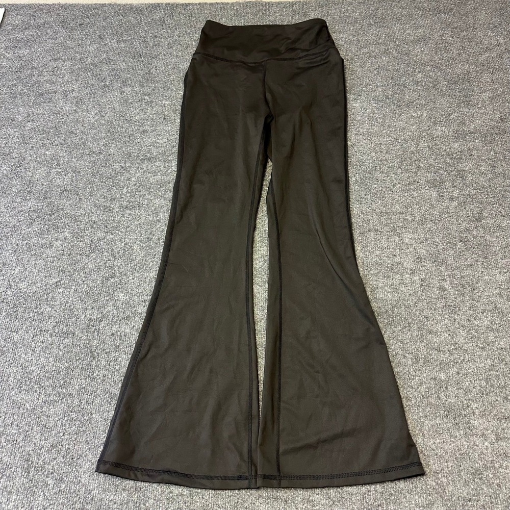 Lululemon Yoga Pants Womens Size S Black Flare High Waisted Athletic Leggings